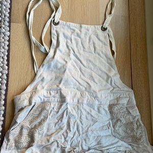 Beach romper with open back